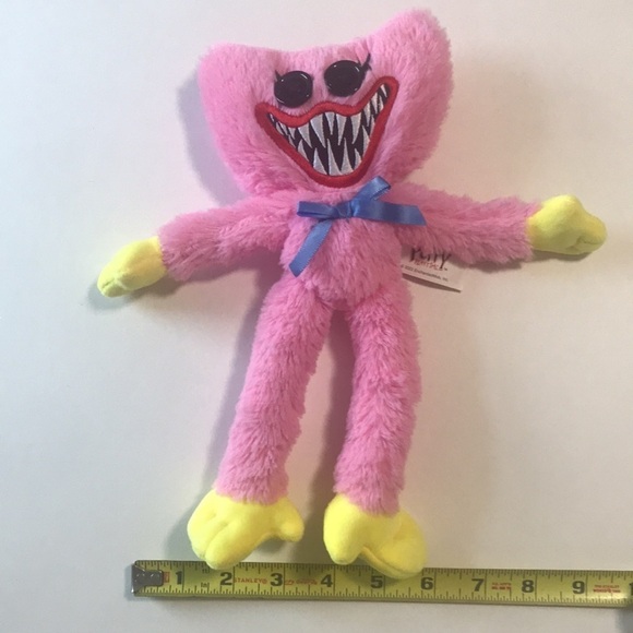 Poppy Playtime Kissy Missy Scary Teeth Button Eyes 10” Plush Toy Stuffie - Picture 4 of 5